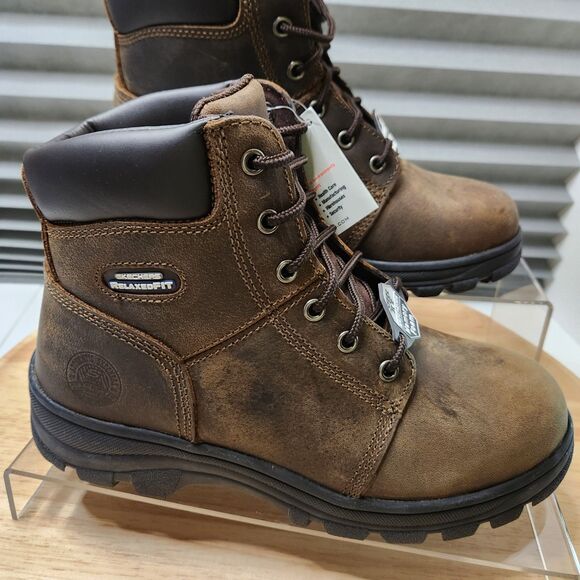 Skechers Steel Toe Work Boots | Women’s Size 10 | Slip-Resistant - Picture 2 of 10